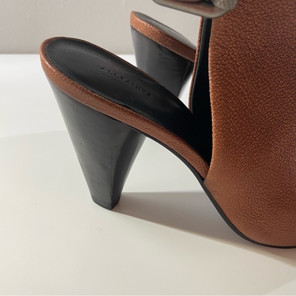All Saints Open Toe High Heel Sandals Booties Size 10 - Picture 4 of 12